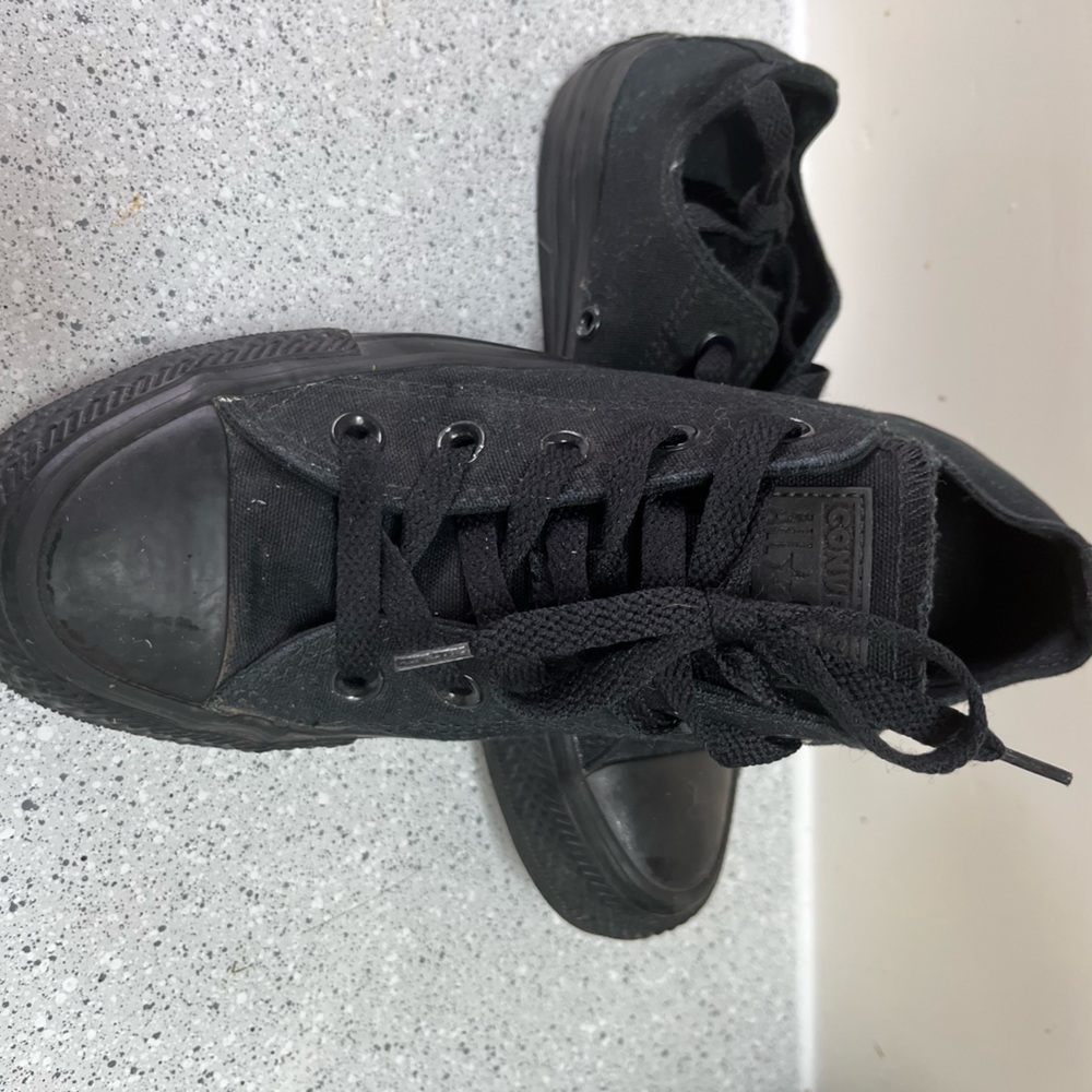 Converse Chuck Taylor All Star Low Black Monochrome Sz 4